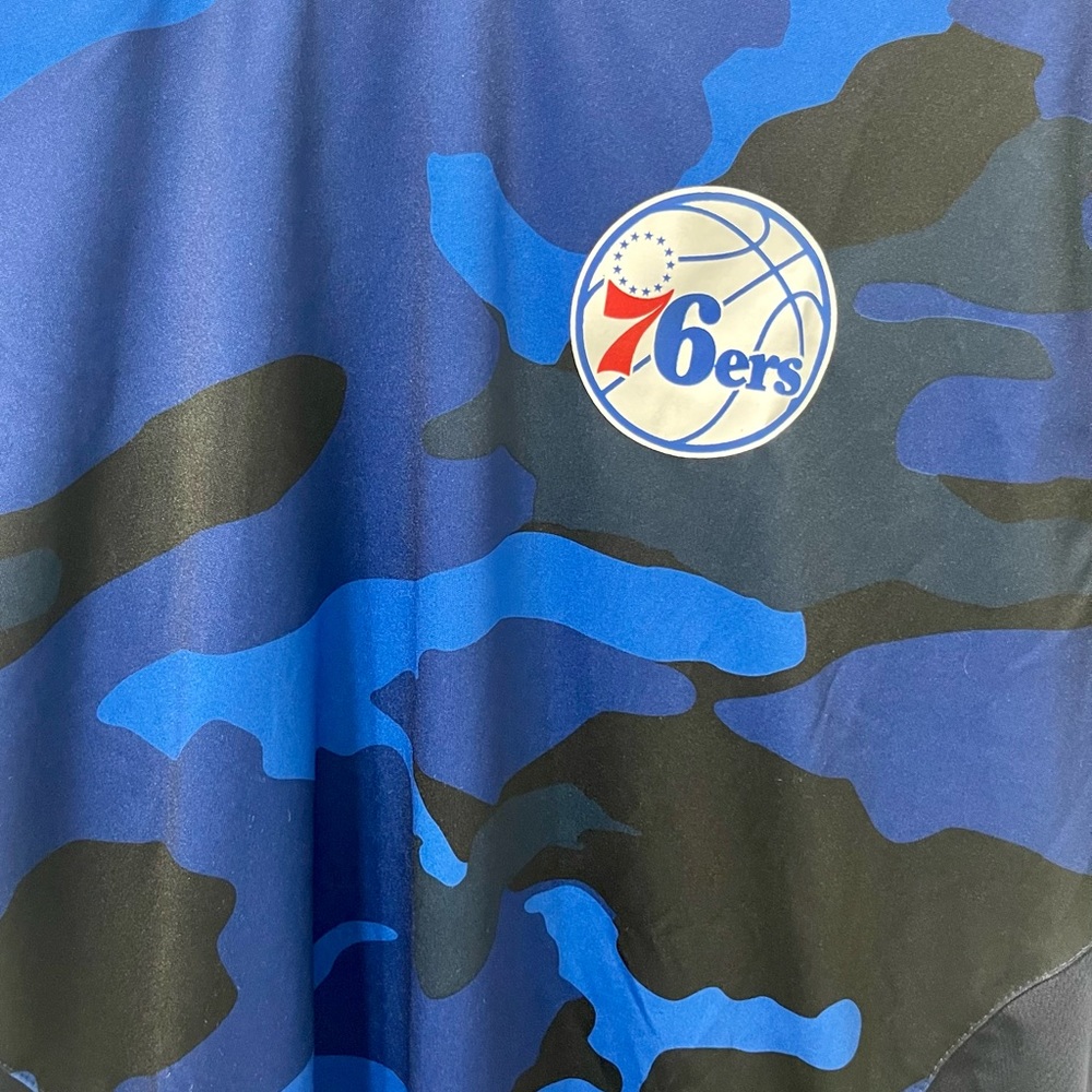 Large NBA Camouflage Seventy Sixers Shirt - Picture 3 of 4